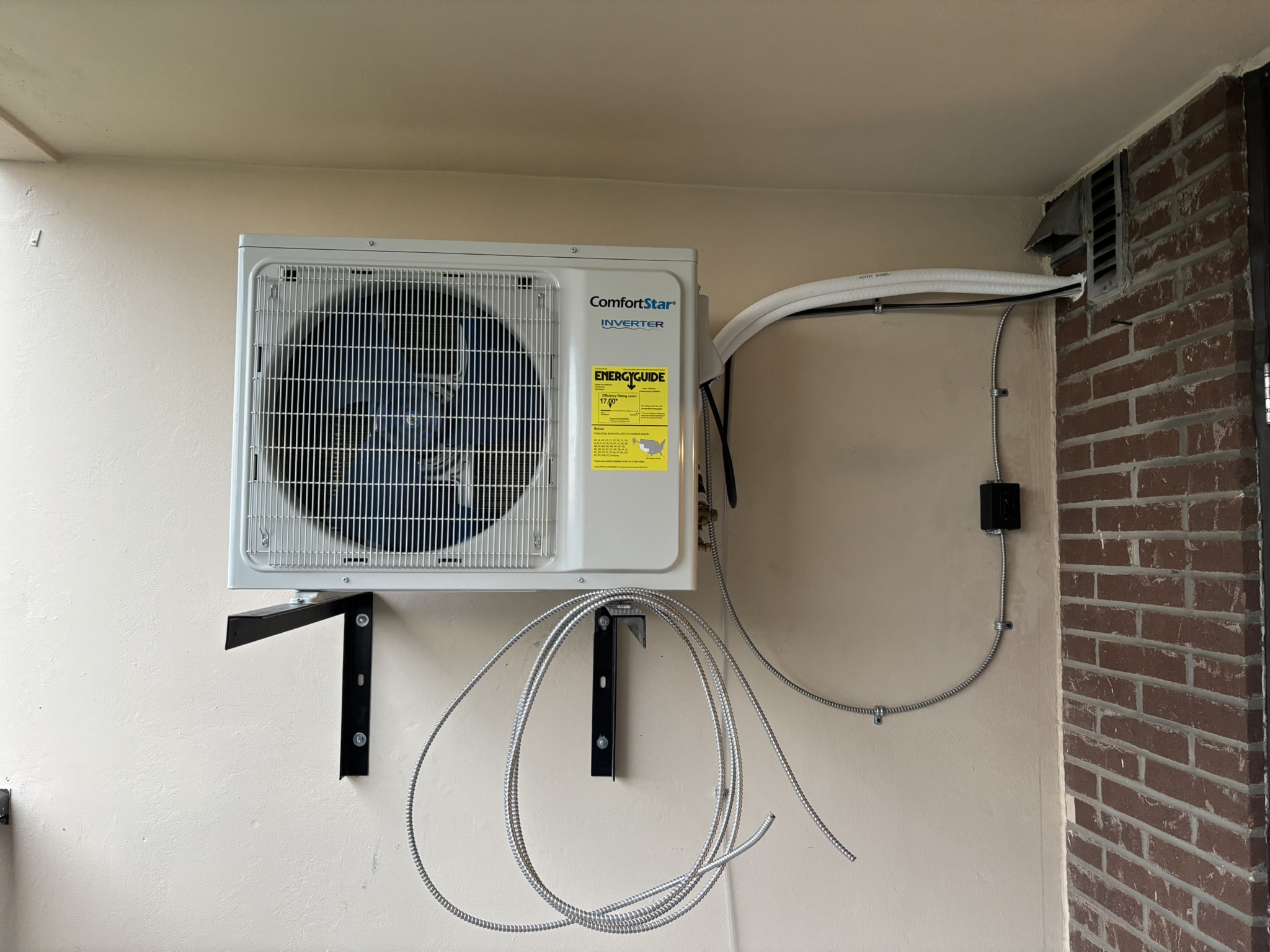 ComfortStar mini-split heat pump installation by Epsilon Mechanical Toronto