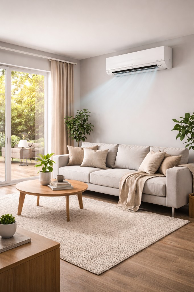 Ductless mini split heat pump installation in Toronto home and basement